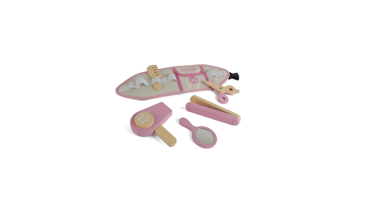 Friseurset Holz Geschenkbox 6 Teile